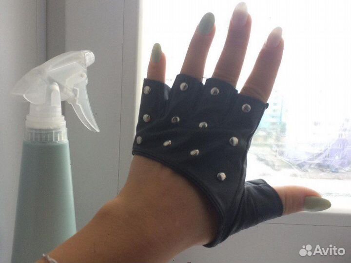 Перчатки кожаные