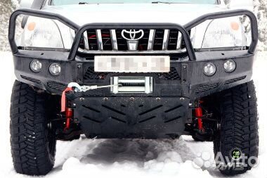 Силовой бампер передний Toyota Land Cruiser 120 (С