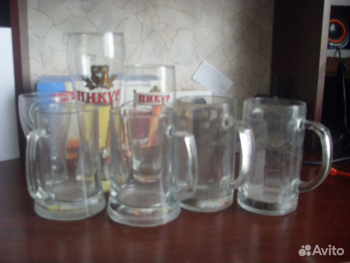 Пивные бокалы, стаканы