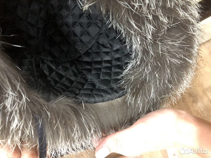 Шапка из чернобурки новая