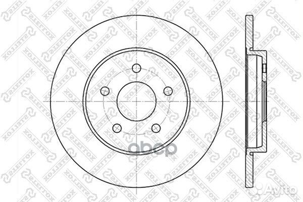 6020-2551-SX диск тормозной задний Ford Mondeo