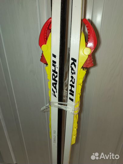 Лыжи беговые karhu 150 см + палки + ботинки р.35