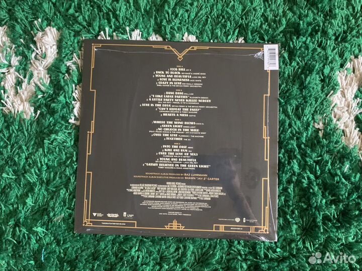 The Great Gatsby soundtrack gold vinyl lp