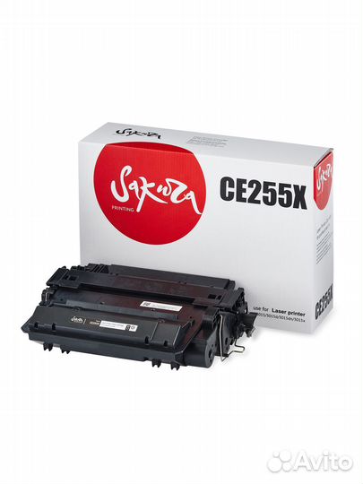 Картридж CE255X для HP, sakura