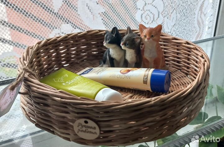 Плетеный поднос из эколозы