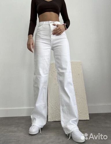 Джинсы женские широкие