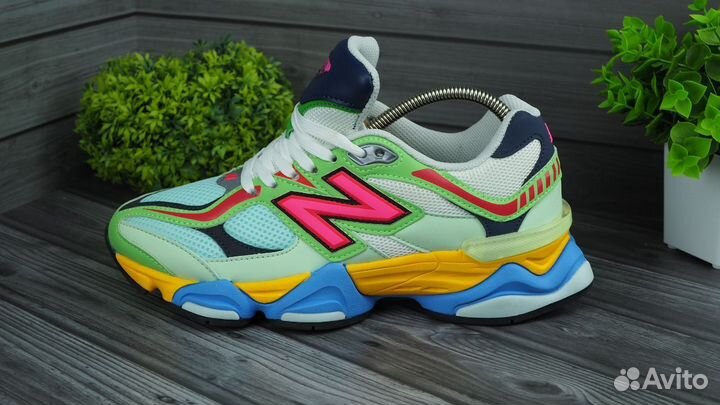 Кроссовки new balance 9060 зеленые