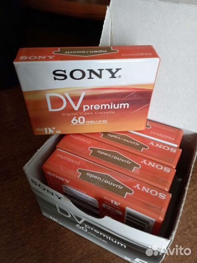 Видеокассеты miniDV Sony DV Premium 60min
