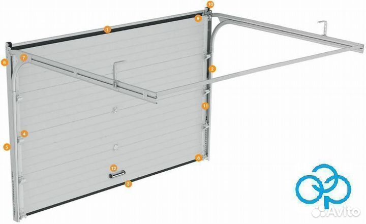 Гаражные секционные ворота дорхан 2750х2750