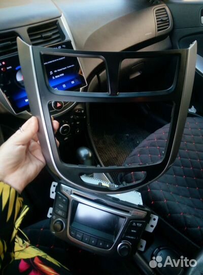 Штатная магнитола на hyundai solaris 1