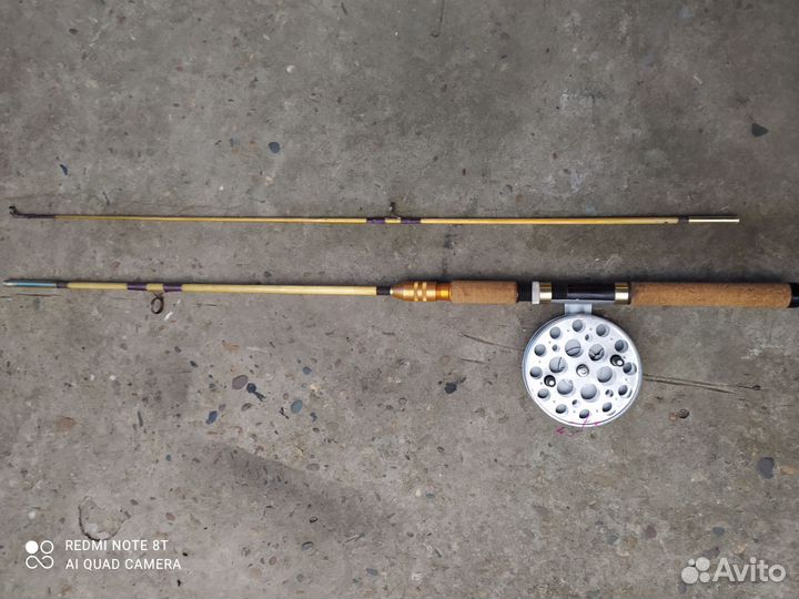 Спиннинг и катушка советский