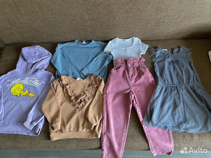 Одежда пакетом для девочки 122-128