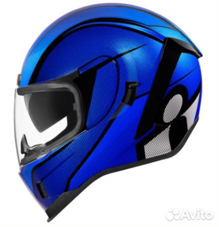 Мотошлем Icon Airform Conflux синий