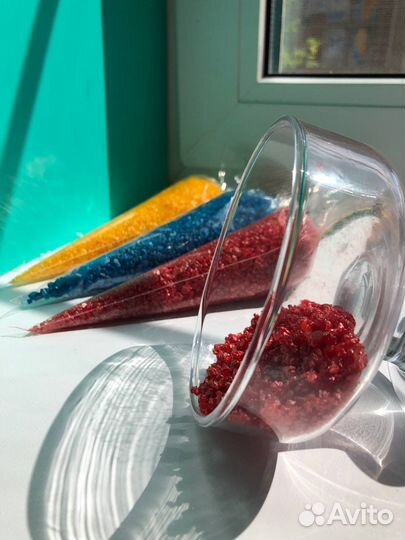 Мыло с люфой и мерцающая соль