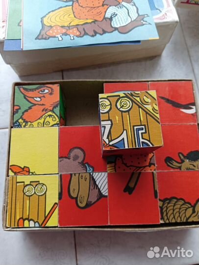 Кубики деревянные СССР