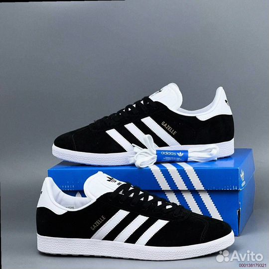 Кроссовки Adidas Gazelle Black (Арт.47010)