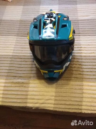 Кроссовый шлем с очками