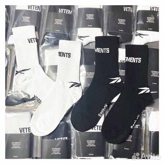 Носки Vetements Reebok