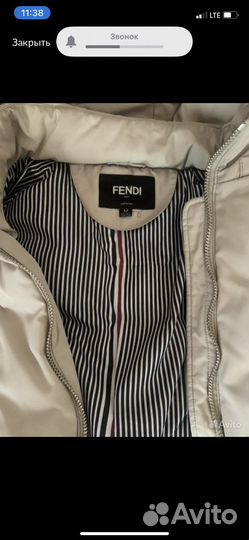 Куртка fendi зима