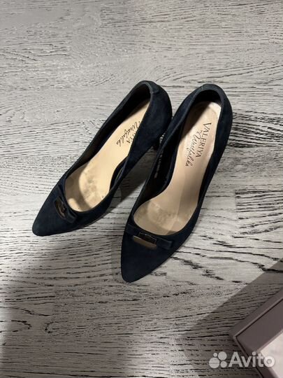 Роскошные туфли из натуральной кожи велюровые