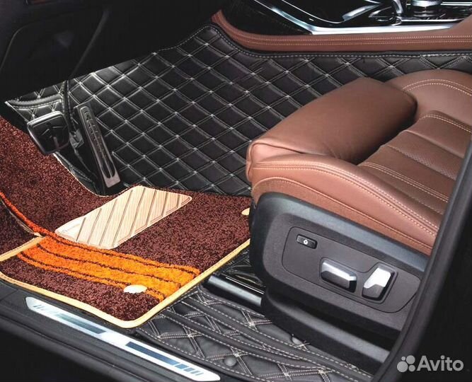 3D Коврики Geely Салон Багажник из Экокожи