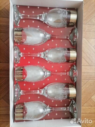 Наборы фужеры, стопки, штоф Гусь Хрустальный