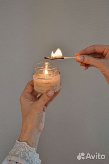 Свечи ручной работы из кокосового воска