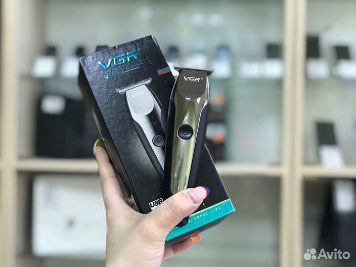 Триммер VGR V059, черный, серый металлик