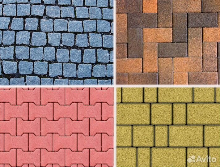 Тротуарная плитка новый город 238x158x160мм