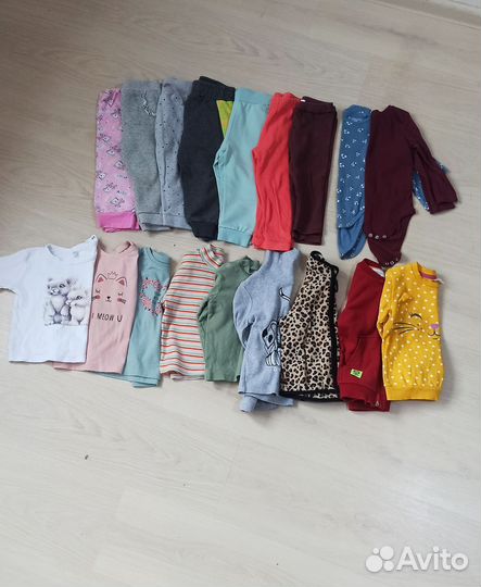 Детские вещи пакетом на девочку 86