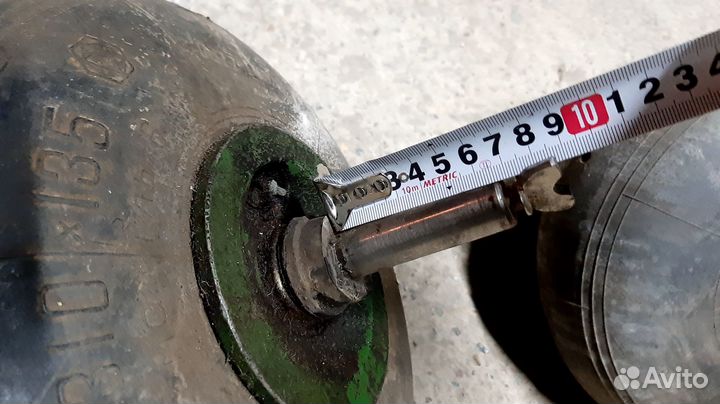 Пневмоколесо (310х135) на подшипнике и оси