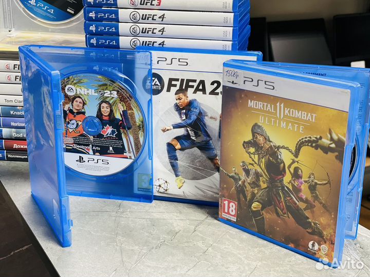 Игры на PS4/PS5 MK11/GTA5/RDR2/FIFA24/UFC4