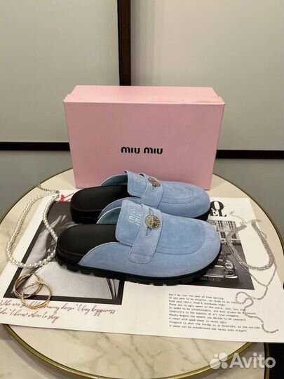 Слипоны женские miu miu