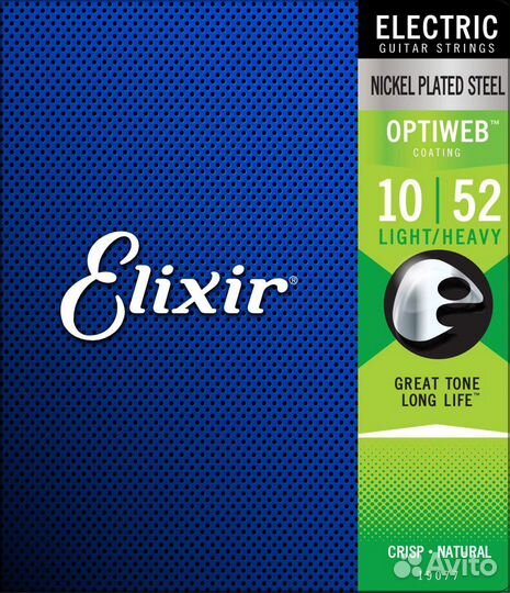 Струны elixir 19077 optiweb Light/Heavy 010-052