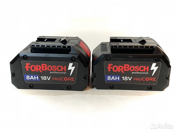 Два li-ion аккумулятора для Bosch 18v + зу