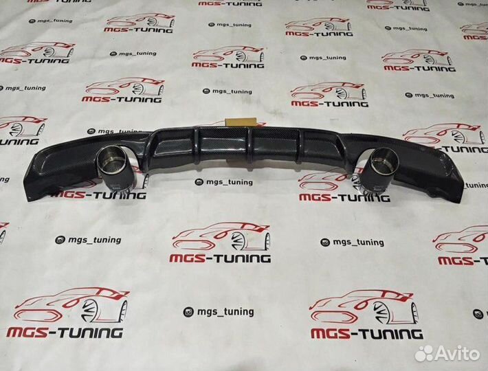 Диффузор BMW F30 M-Performance карбон + Akrapovic