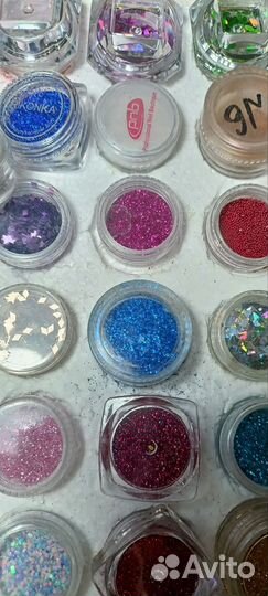 Втирка, блёстки, камифубуки 74 шт