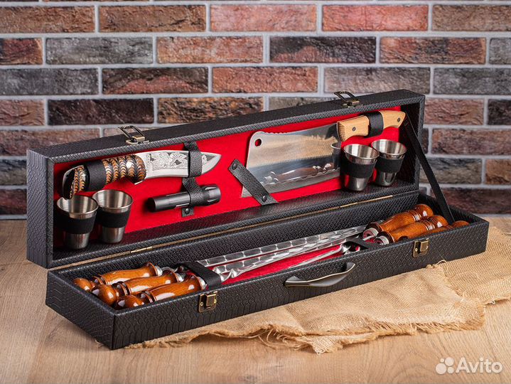 Набор шампуров в кейсе. Шашлычный набор