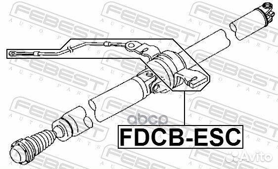 Подшипник подвесной ford escape 07-12 кардан