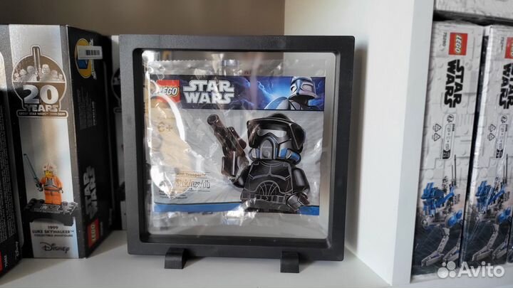 Lego кейс рамка витрина дисплей для минифигурок