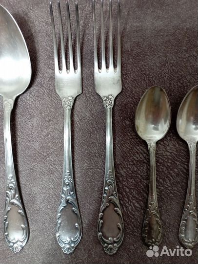 Мельхиоровые ножи, ложки, вилки СССР, 60-ые годы