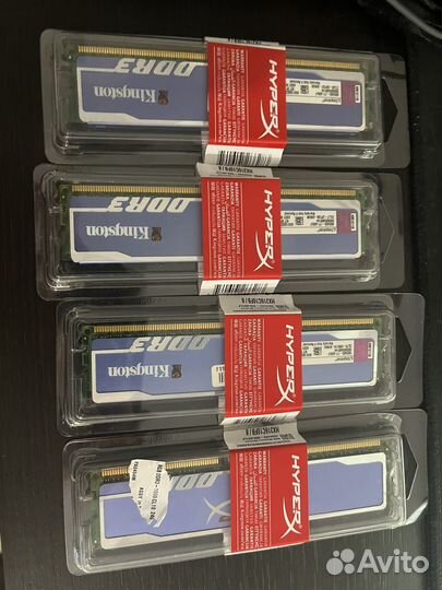 Оперативная память ddr3 kingston 4x2gb