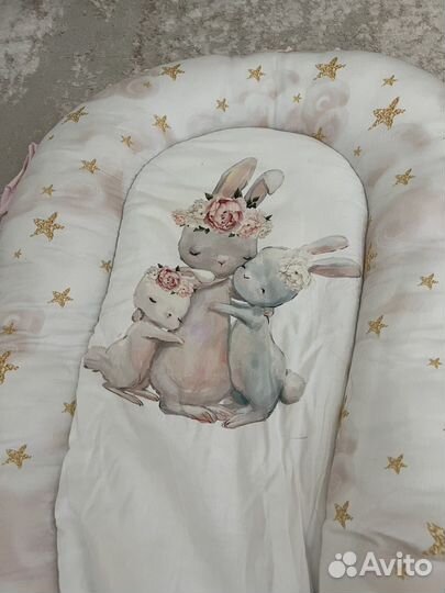 Набор в детскую кроватку кокон балдахин держатель