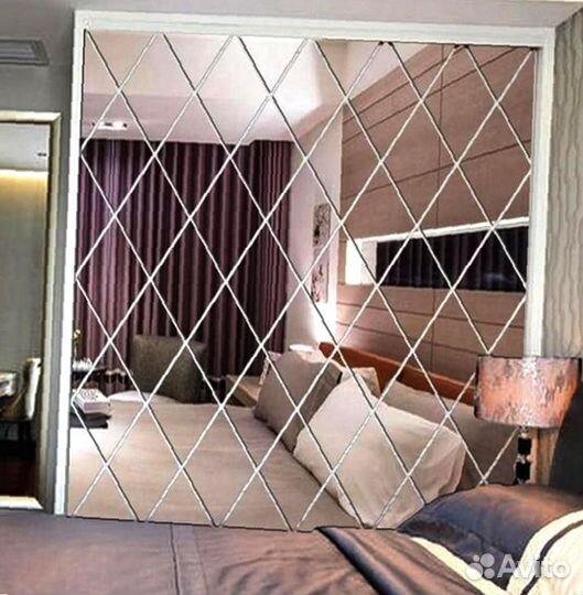 Зеркальная плитка на стену