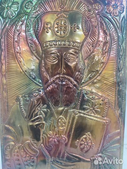 Редкая чеканная Икона