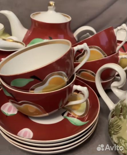 Сервиз чайный кофейник дулево СССР