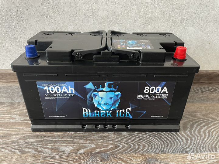 Аккумулятор автомобильный black ICE 100