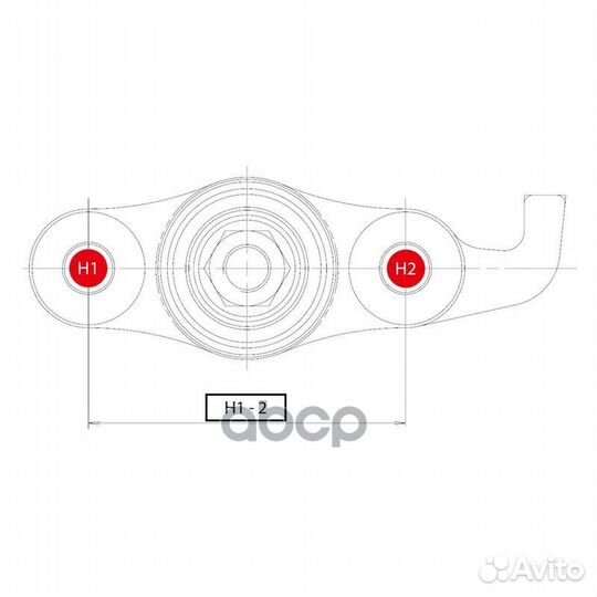 Cbkh-36 Опора шаровая перед лев CB0203 CTR