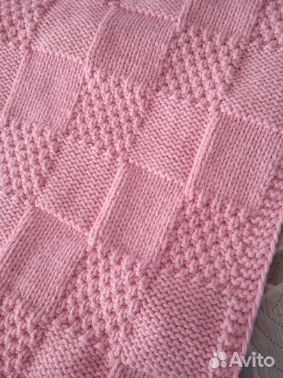 Плед детский вязаный ручная работа