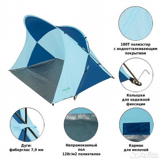 Палатка пляжная Green Glade Ivo